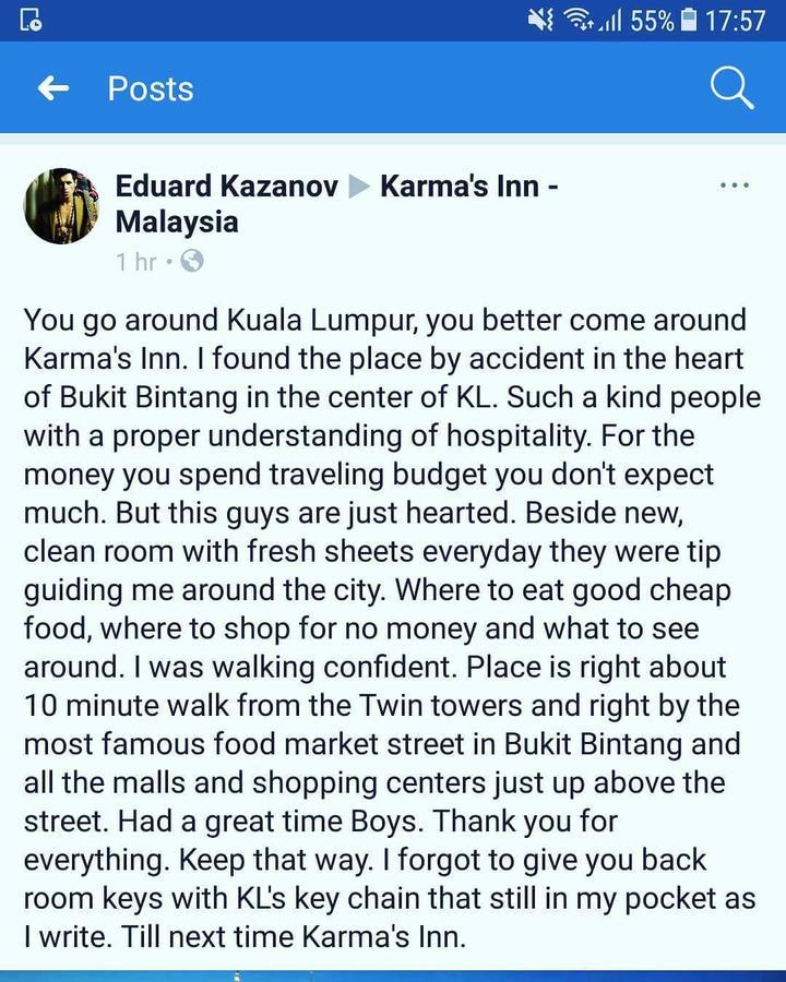 Dong Fang Motel Kuala Lumpur Exterior photo